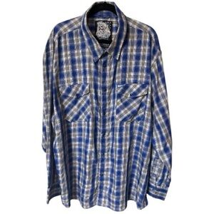 Dixxon Flannel Co. Venice Men’s Plaid Bamboo Pearl Snap Button Down Shirt 4XL